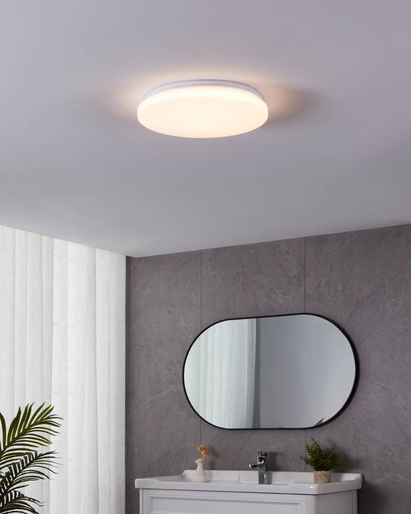 Plafonnier LED | Frania-s Blanc Ø 31 cm