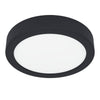 Plafonnier Fueva 5 noir et blanc, Ø 16 cm