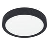 Plafonnier Fueva 5 noir et blanc, Ø 21 cm
