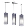 Suspension Pinto Nero nickel et noire mat, verre (90305)