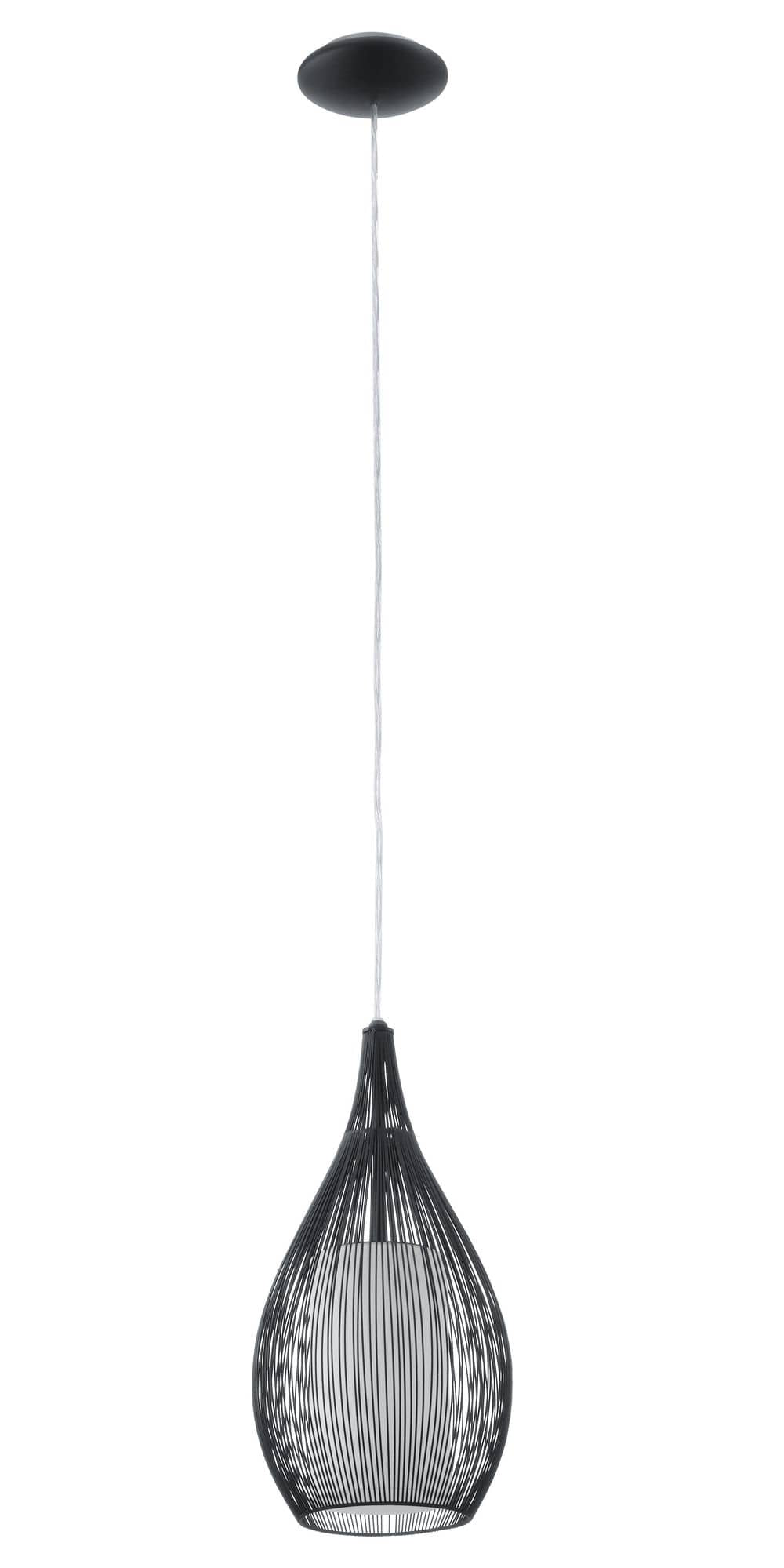 Suspension Razoni noire et blanche, verre (92252)