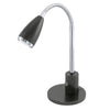 Lampe à poser Fox anthracite et chromée