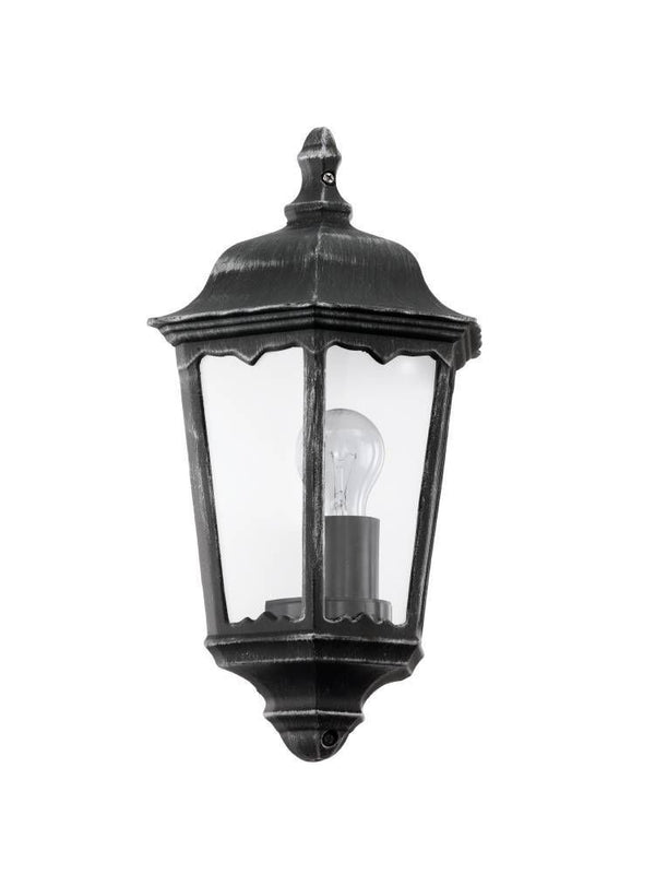 Applique extérieure Navedo noire et argentée, L 13 cm