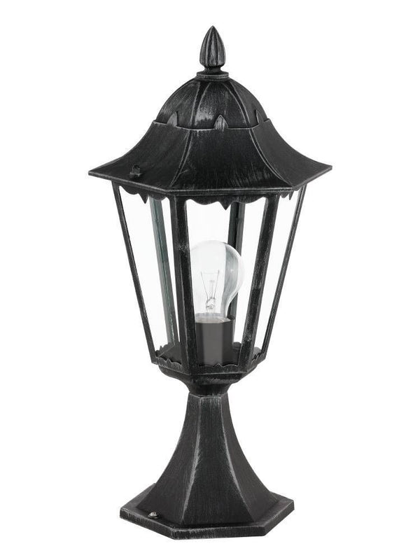 Lampadaire extérieur Navedo noir et argenté, Ø 23 cm (93462)
