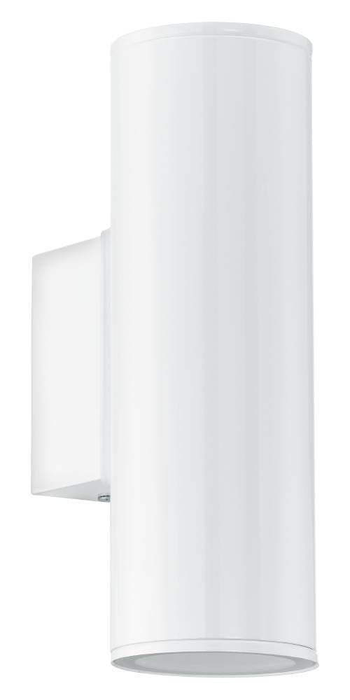 Profil de l applique montrant le cylindre blanc et sa platine de fixation murale