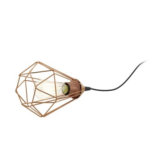 Lampe à poser Tarbes cuivrée
