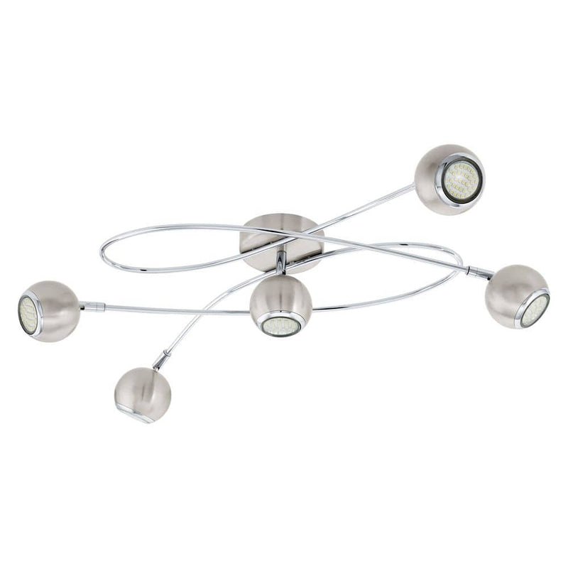 Plafonnier Locanda nickel satiné