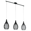 Suspension Razoni noire et blanche, verre (94389)