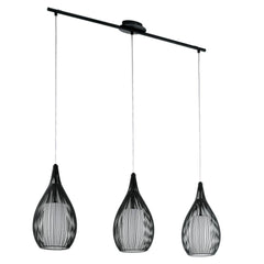 Suspension Razoni noire et blanche, verre (94389)