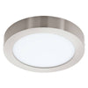 Plafonnier Fueva nickel satiné