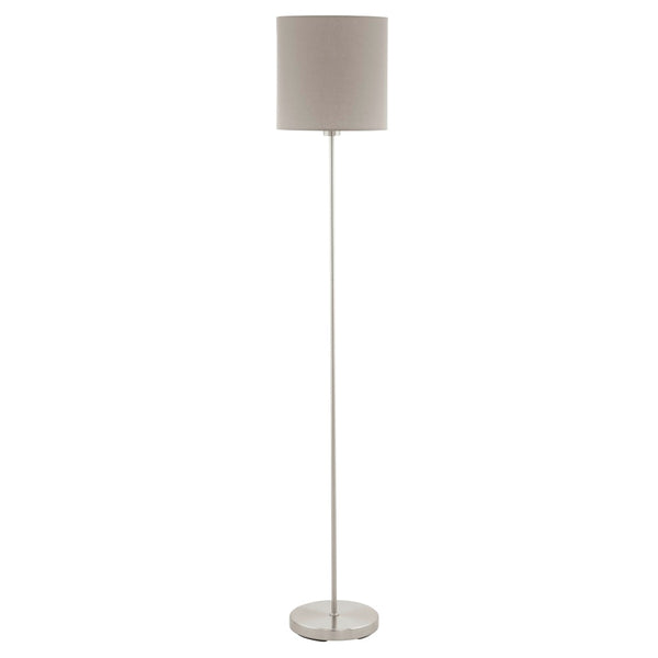 Lampadaire Pasteri taupe, tissu