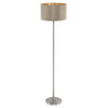 Lampadaire Maserlo taupe et doré
