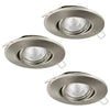 Spot encastrable Tedo nickel satiné (95359)