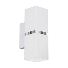 Applique murale Passa chromée et blanche (95377)