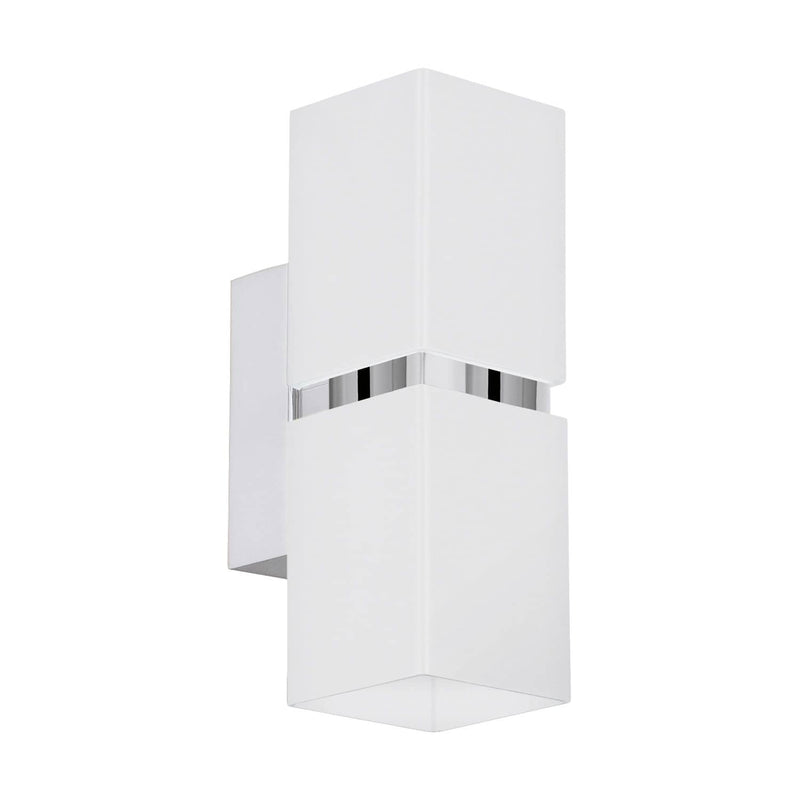 Applique murale Passa chromée et blanche (95377)