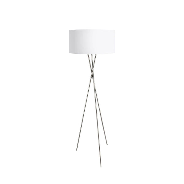 Lampadaire Fondachelli blanc, tissu
