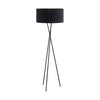 Lampadaire Fondachelli noir, tissu