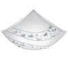 Applique murale Nerini blanche et noire, cristal