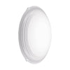 Applique murale Magitta 1 blanche et transparente, verre, Ø 25 cm