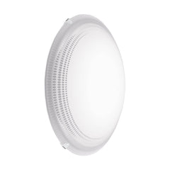 Applique murale Magitta 1 blanche et transparente, verre, Ø 25 cm
