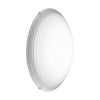 Applique murale Magitta 1 blanche et transparente, verre, Ø 31,5 cm