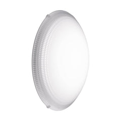 Applique murale Magitta 1 blanche et transparente, verre, Ø 31,5 cm