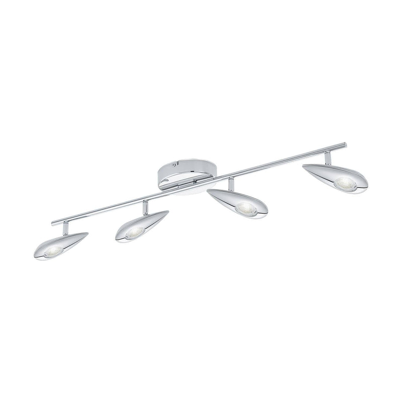 Plafonnier Pedregal chromé, L 75 cm