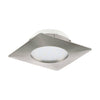 Spot encastrable Pineda nickel, L 10,2 cm