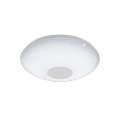 Plafonnier Voltago 2 blanc, cristal, Ø 30 cm