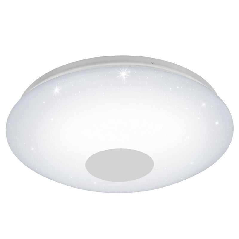 Plafonnier Voltago 2 blanc, cristal, Ø 60 cm