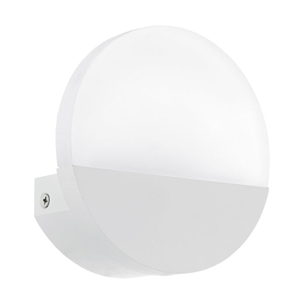 Applique murale Metrass 1 aluminium et blanche