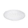 Plafonnier Margitta 1 blanc et transparent, verre, Ø 24,5 cm