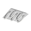 Plafonnier Pertini aluminium, L 40 cm