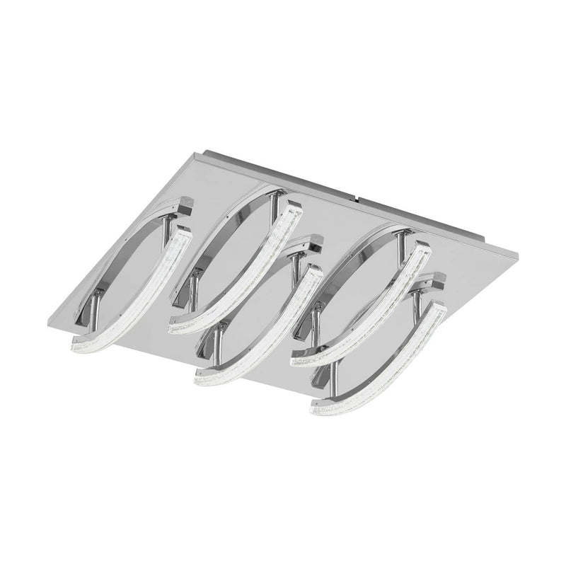 Plafonnier Pertini aluminium, L 40 cm