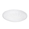 Plafonnier Margitta 1 blanc et transparent, verre, Ø 31,5 cm