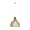 Suspension Tindori bois, verre