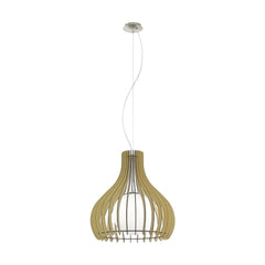 Suspension Tindori bois, verre
