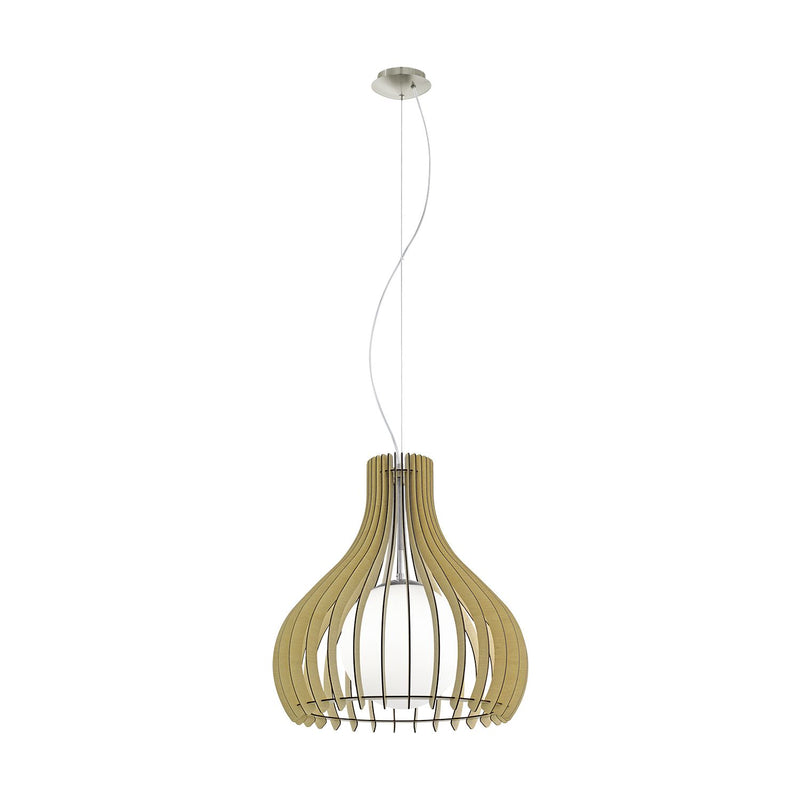 Suspension Tindori bois, verre