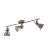 Spot Seras nickel et crème, L 59,5 cm