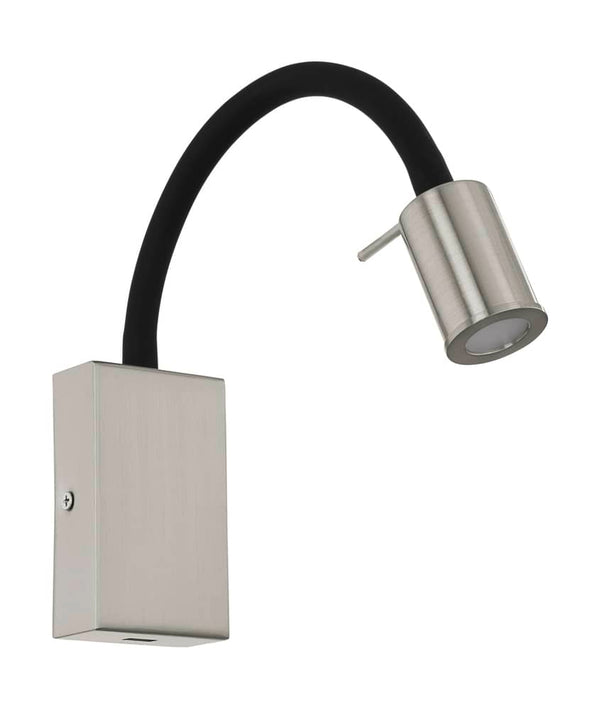 Applique murale Tazzoli nickel et noire