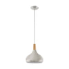 Suspension Sabinar argentée et marron, bois (96985)