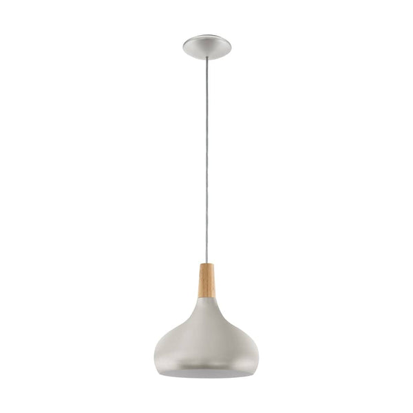 Suspension Sabinar argentée et marron, bois (96985)