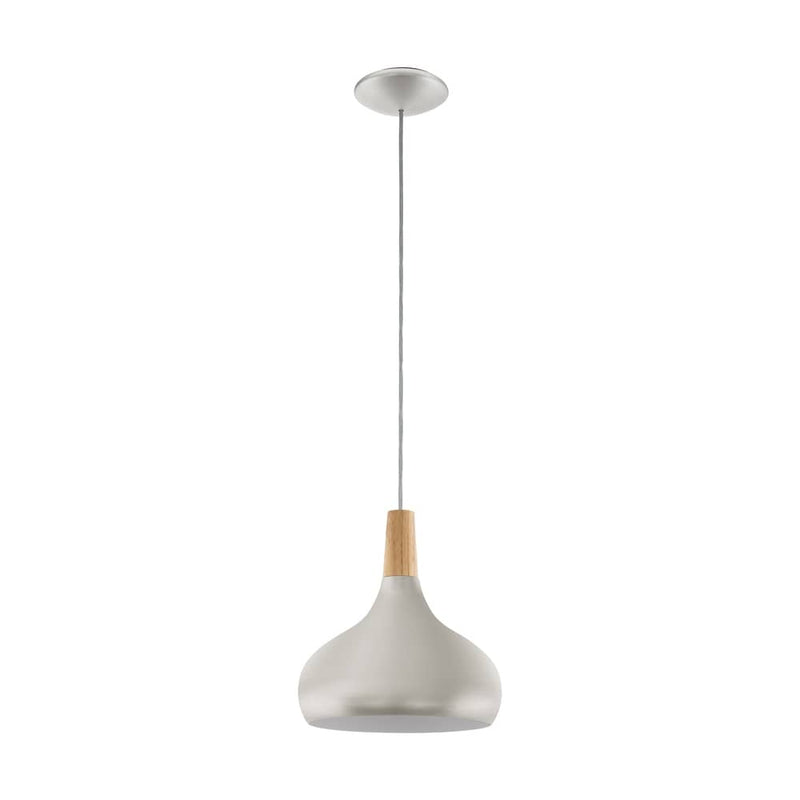 Suspension Sabinar argentée et marron, bois (96985)