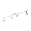 Spot Vergiano nickel satiné, L 98 cm