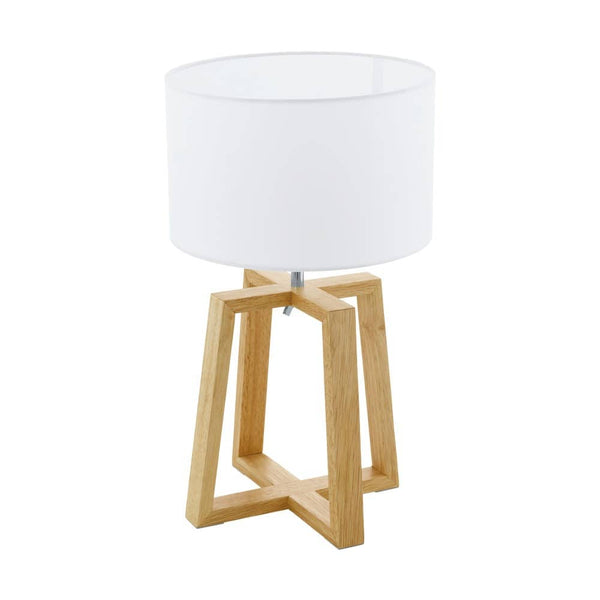 Lampe à poser Chietino 1 bois et chromée