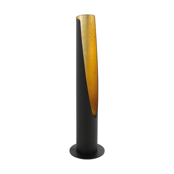 Lampe à poser Barbotto noire et dorée