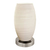 Lampe à poser Batista 3 nickel satiné