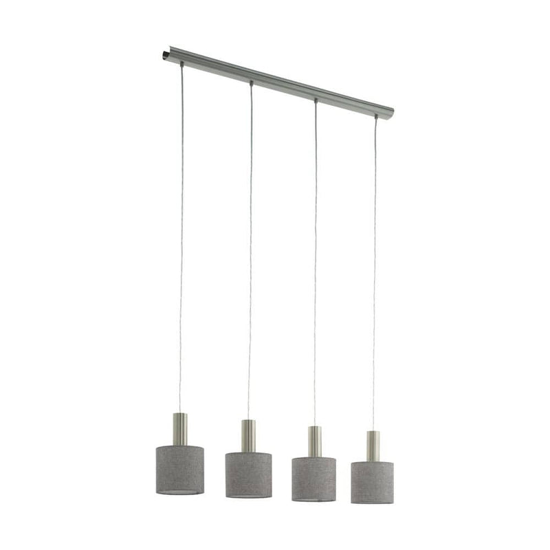 Suspension Concessa 2 4 lumières grise