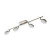 Spot Corropoli-c nickel satiné, L 77 cm