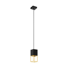 Suspension Montebaldo noire et dorée (97733)